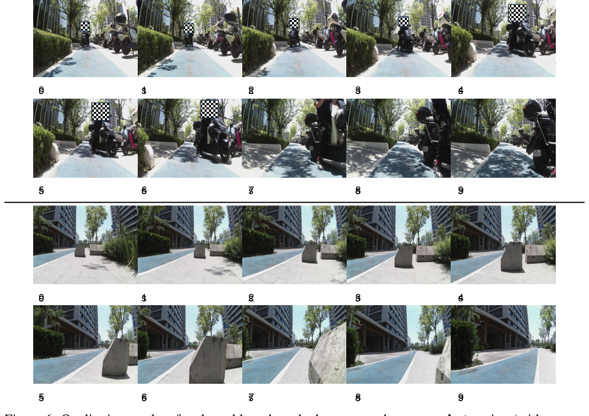 图 6：真实世界户外零样本部署（源图 arXiv:2606.15869 Figure 6）。四足机器人在户外场景中规划出合理路径，具备多环境处理能力。