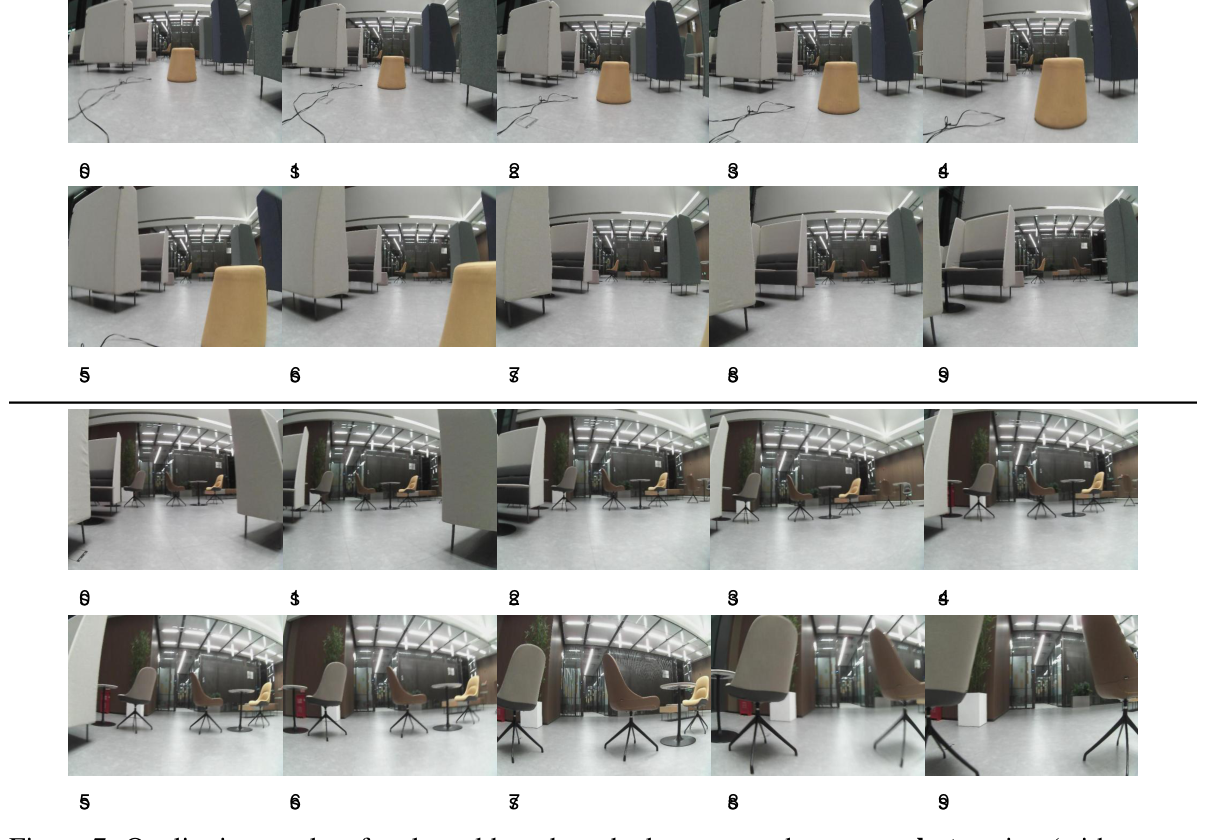 图 7：真实世界户外零样本部署（源图 arXiv:2606.15869 Figure 7）。室内/户外场景中的路径规划可视化。